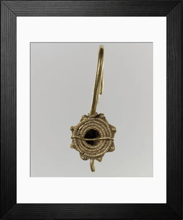 Framed Print : Earring, Langobardic or Byzantine (?), 6th-7th century. Creator: Unknown Framed Print : Earring, Langobardic or Byzantine (?), 6th-7th century. Creator: Unknown