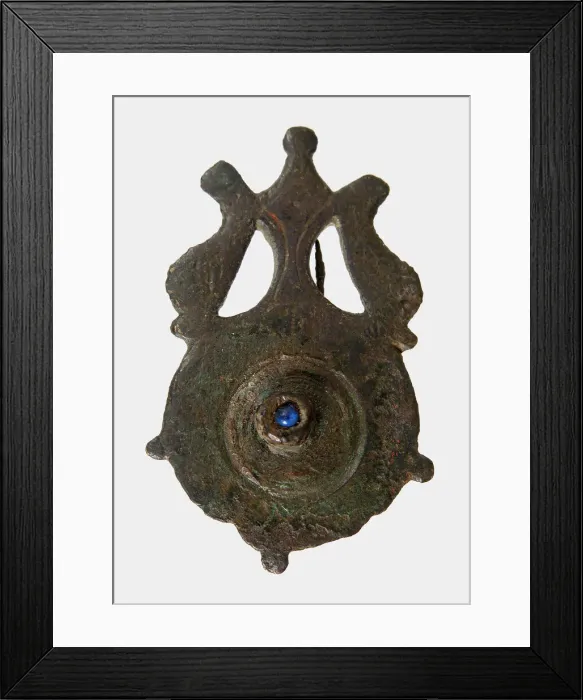 Framed Print : Flat Brooch, Late Roman, 3rd century. Creator: Unknown Framed Print : Flat Brooch, Late Roman, 3rd century. Creator: Unknown