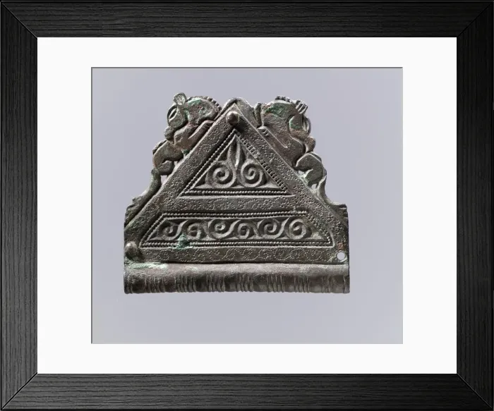 Framed Print : Belt Mount, Late Roman, late 4th-early 5th century. Creator: Unknown Framed Print : Belt Mount, Late Roman, late 4th-early 5th century. Creator: Unknown