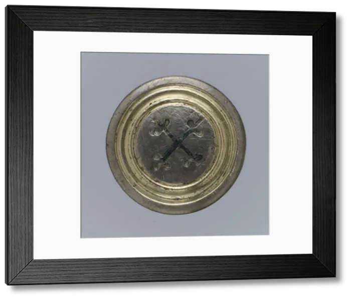 Framed Print : Disk brooch, Late Roman, late 4th-early 5th century. Creator: Unknown Framed Print : Disk brooch, Late Roman, late 4th-early 5th century. Creator: Unknown