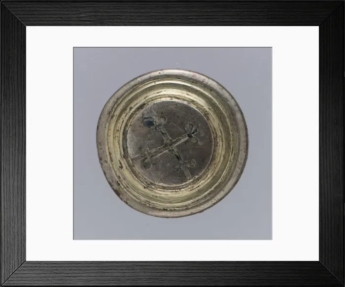 Framed Print : Disk terminal, Late Roman, late 4th-early 5th century. Creator: Unknown Framed Print : Disk terminal, Late Roman, late 4th-early 5th century. Creator: Unknown