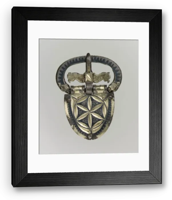 Framed Print : Belt Buckle, Late Roman, ca. 400. Creator: Unknown Framed Print : Belt Buckle, Late Roman, ca. 400. Creator: Unknown