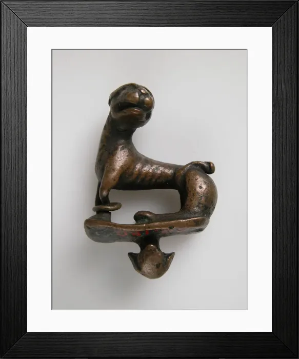 Framed Print : Lion, Mosan or German, 12th century. Creator: Unknown Framed Print : Lion, Mosan or German, 12th century. Creator: Unknown