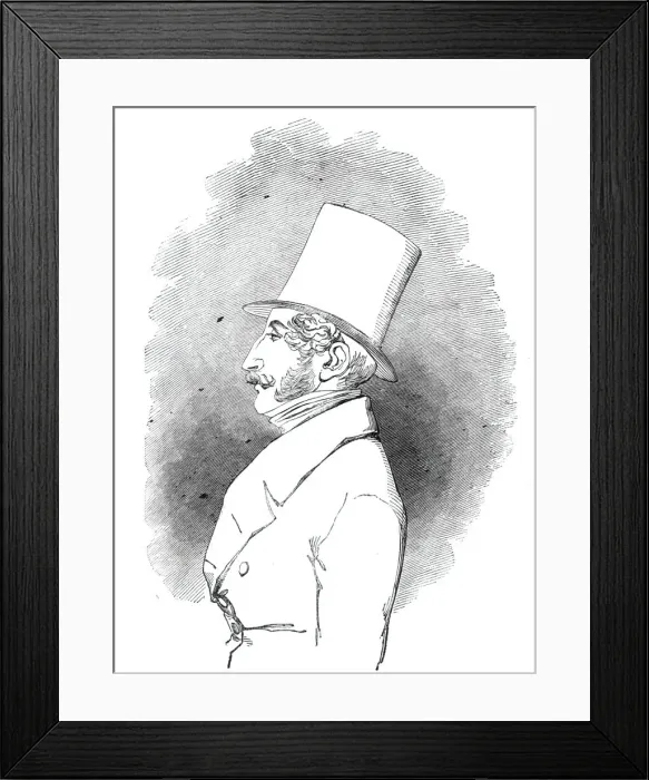 Framed Print : Portrait of the Earl of Cardigan, Steward, 1844. Creator: Unknown Framed Print : Portrait of the Earl of Cardigan, Steward, 1844. Creator: Unknown