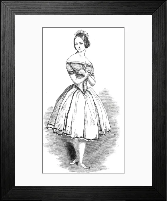 Framed Print : The late Miss Clara Webster, 1844. Creator: Unknown Framed Print : The late Miss Clara Webster, 1844. Creator: Unknown