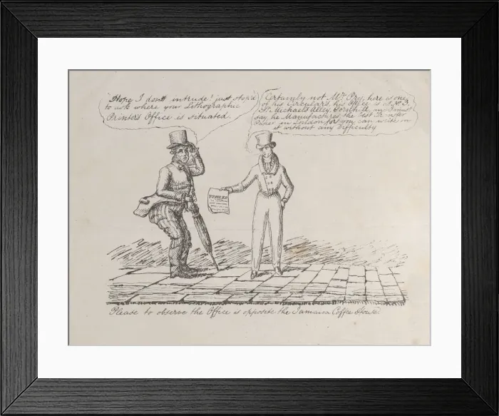 Framed Print : Trade Card for Vowles Lithographic Printers Office, Printer, 19th century. Creator: Anon Framed Print : Trade Card for Vowles Lithographic Printers Office, Printer, 19th century. Creator: Anon
