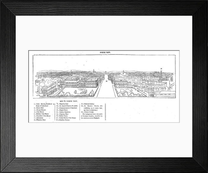 Framed Print : Colosseum print - north view, 1844. Creator: Ebenezer Landells Framed Print : Colosseum print - north view, 1844. Creator: Ebenezer Landells