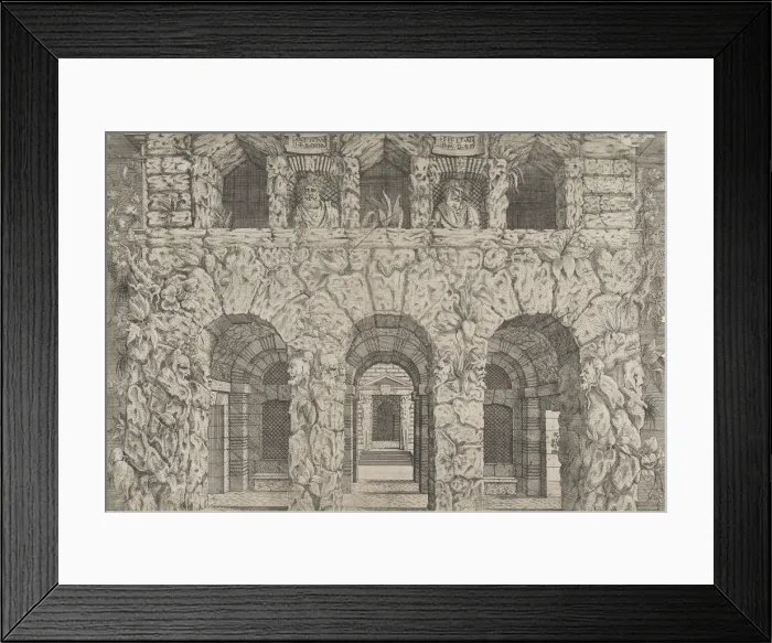 Framed Print : A Grotto, ca. 1545. Creator: Antonio Fantuzzi Framed Print : A Grotto, ca. 1545. Creator: Antonio Fantuzzi