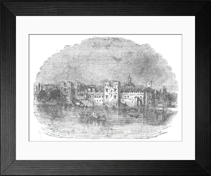 Framed Print : Ancient Palace of the Savoy, 1844. Creator: Gray Framed Print : Ancient Palace of the Savoy, 1844. Creator: Gray
