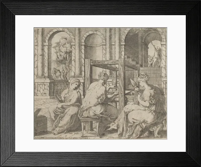Framed Print : The Daughters of Minyas, 1545. Creator: Antonio Fantuzzi Framed Print : The Daughters of Minyas, 1545. Creator: Antonio Fantuzzi