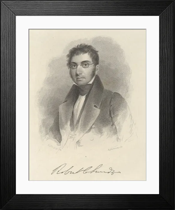 Framed Print : Robert C. Sands, ca. 1829. Creator: Asher Brown Durand Framed Print : Robert C. Sands, ca. 1829. Creator: Asher Brown Durand