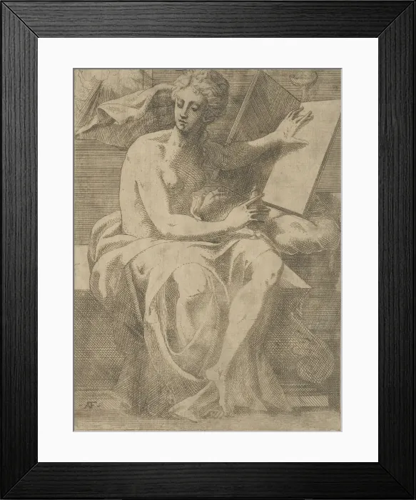 Framed Print : A Sibyl, 1540-45. Creator: Antonio Fantuzzi Framed Print : A Sibyl, 1540-45. Creator: Antonio Fantuzzi