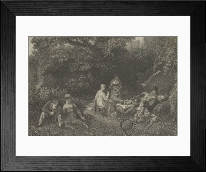 Framed Print : Gipseying Party, ca. 1830. Creator: Asher Brown Durand Framed Print : Gipseying Party, ca. 1830. Creator: Asher Brown Durand