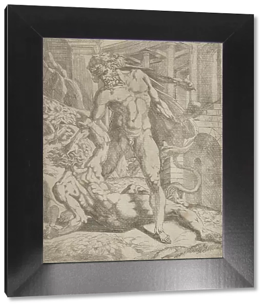 Hercules and Cacus, 1540-45. Creator: Antonio Fantuzzi