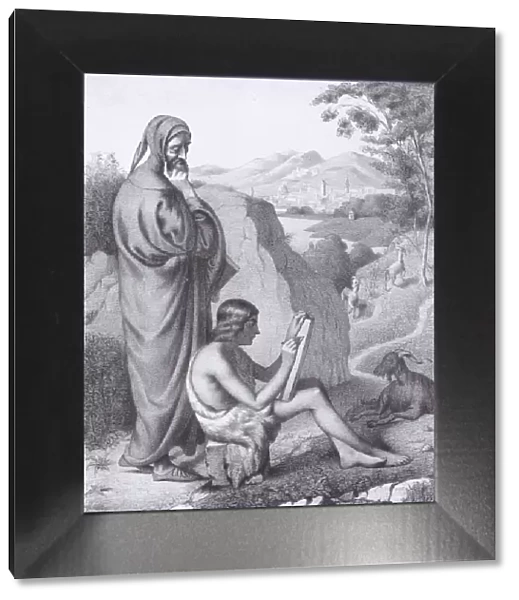 Giotto and Cimabue, from 'L Artiste', July 7, 1844