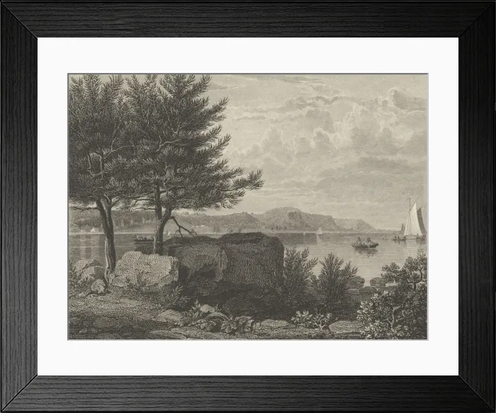 Framed Print : Weekhawken, 1833. Creator: Asher Brown Durand Framed Print : Weekhawken, 1833. Creator: Asher Brown Durand