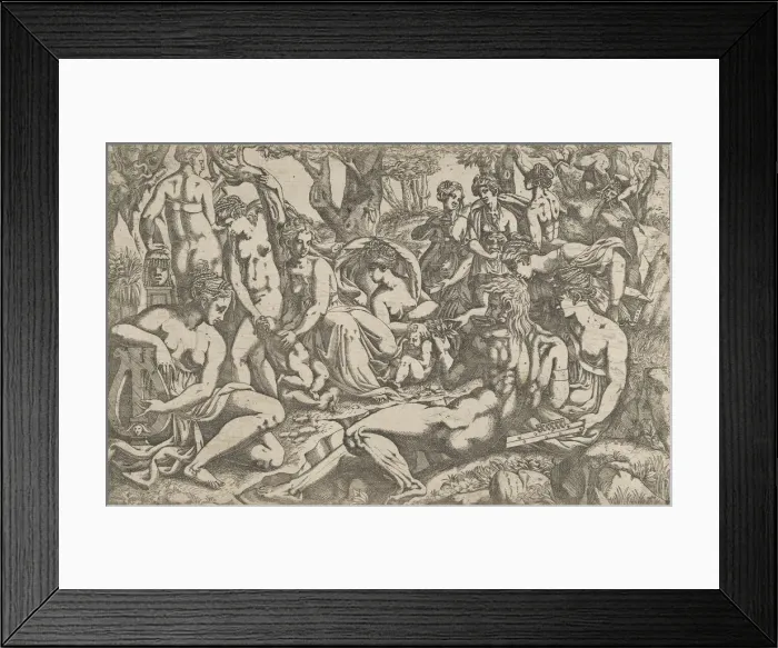 Framed Print : Muses at the Foot of Mount Parnassus, 1540-45. Creator: Antonio Fantuzzi Framed Print : Muses at the Foot of Mount Parnassus, 1540-45. Creator: Antonio Fantuzzi