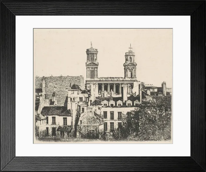 Framed Print : St. Sulpice, Paris, ca. 1841. Creator: Hippolyte Fizeau