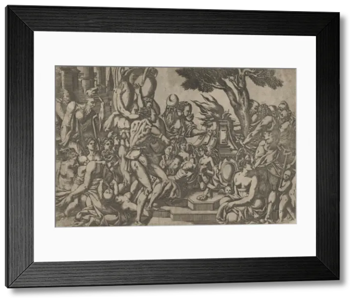 Framed Print : The Sacrifice, 1542. Creator: Antonio Fantuzzi Framed Print : The Sacrifice, 1542. Creator: Antonio Fantuzzi