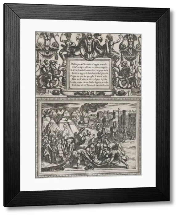Framed Print : Plate 12: Illustration to Canto XII, from Torquato Tassos Gerusalemme liberata... ca Framed Print : Plate 12: Illustration to Canto XII, from Torquato Tassos Gerusalemme liberata... ca