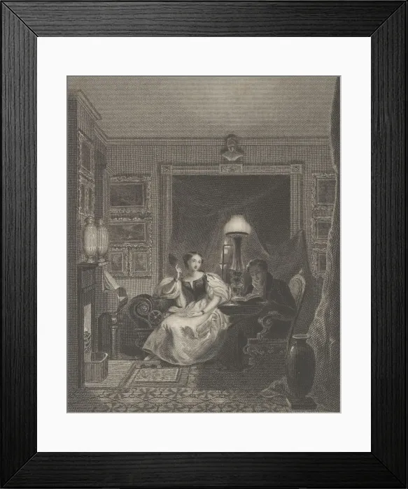 Framed Print : The Wife, 1829. Creator: Asher Brown Durand Framed Print : The Wife, 1829. Creator: Asher Brown Durand