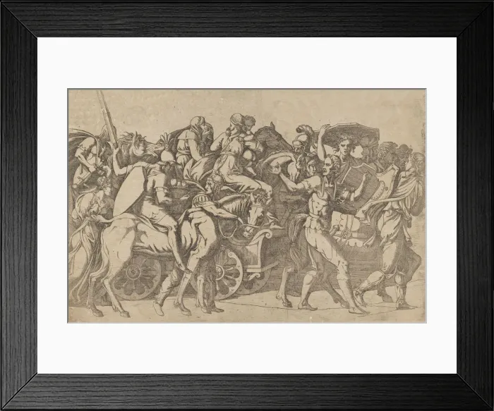 Framed Print : A Roman Army on the March - Troop Convoy, 1540-45. Creator: Antonio Fantuzzi Framed Print : A Roman Army on the March - Troop Convoy, 1540-45. Creator: Antonio Fantuzzi