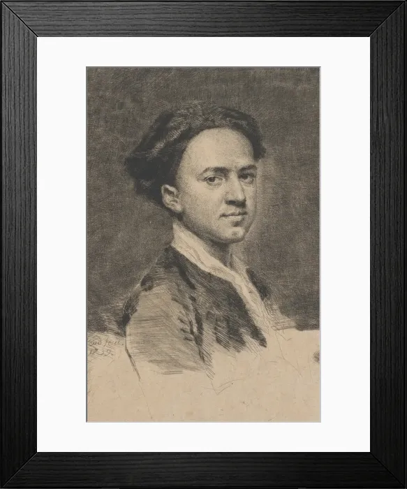 Framed Print : Self-Portrait, 1739. Creator: Arthur Pond Framed Print : Self-Portrait, 1739. Creator: Arthur Pond