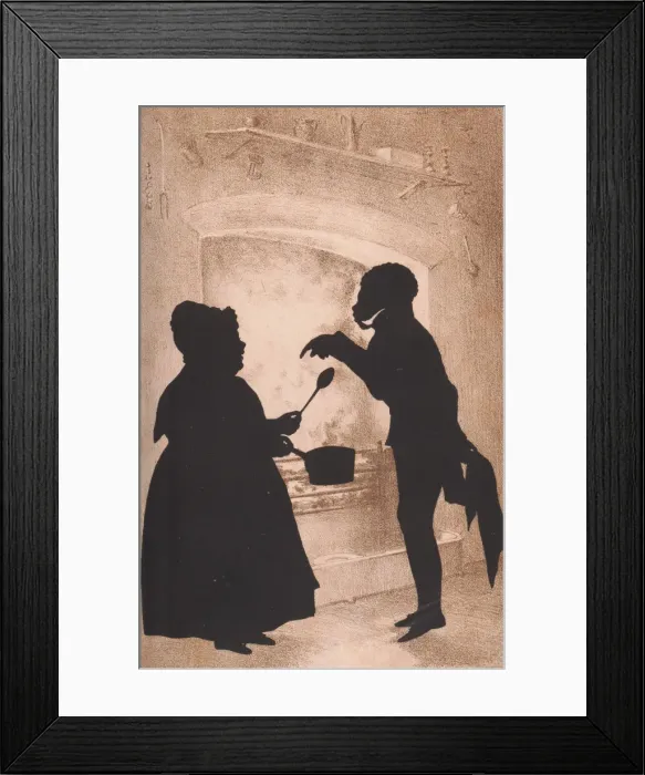 Framed Print : A Treatise on Silhouette Likenesses, 1835. Creator: Auguste Amant Constant Fidele Edouart Framed Print : A Treatise on Silhouette Likenesses, 1835. Creator: Auguste Amant Constant Fidele Edouart