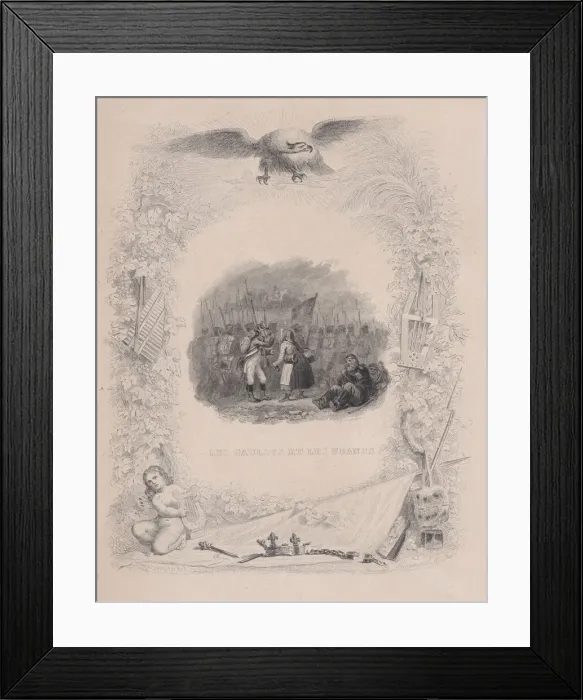 Framed Print : The Gauls and the Francs, from The Songs of Beranger, 1829 Framed Print : The Gauls and the Francs, from The Songs of Beranger, 1829