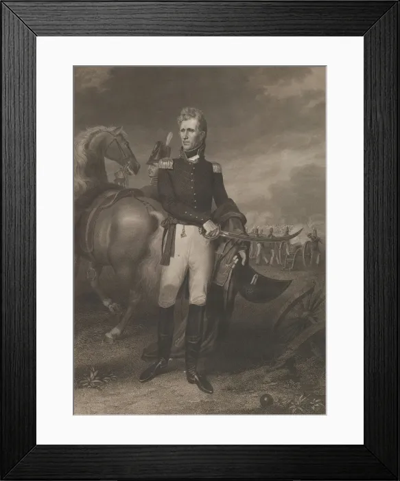 Framed Print : General Andrew Jackson, June 1828. Creator: Asher Brown Durand Framed Print : General Andrew Jackson, June 1828. Creator: Asher Brown Durand