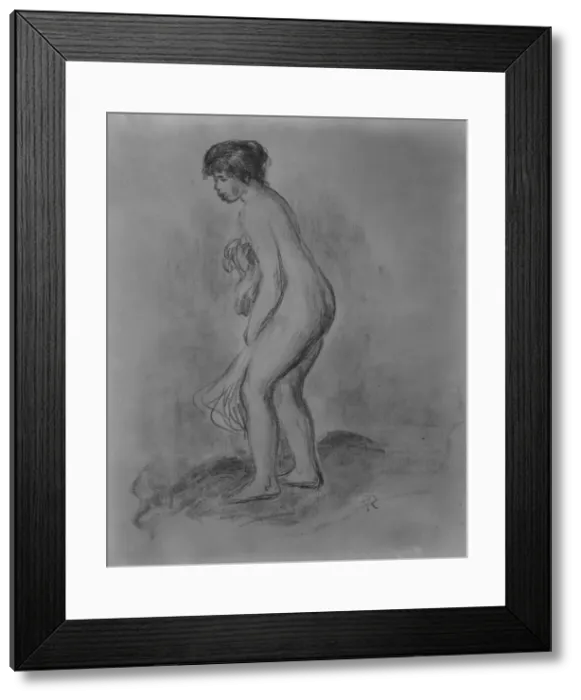 Framed Print : Standing Bather, 1896. Creator: Pierre-Auguste Renoir Framed Print : Standing Bather, 1896. Creator: Pierre-Auguste Renoir