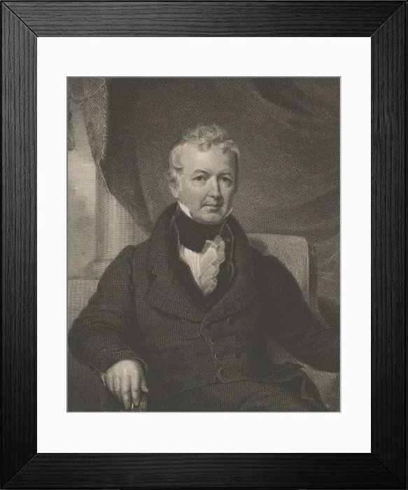 Framed Print : William Gaston, 1834. Creator: Asher Brown Durand Framed Print : William Gaston, 1834. Creator: Asher Brown Durand