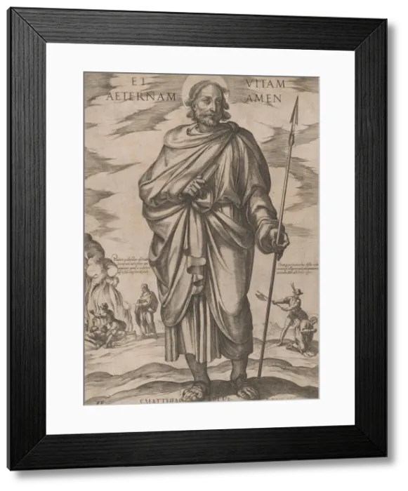 Framed Print : St. Matthias, from Christ, Mary, and the Apostles, ca. 1590-ca. 1610