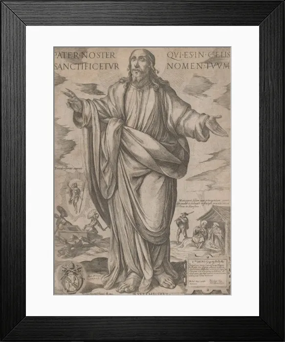 Framed Print : Standing Christ, Blessing from Christ, Mary, and the Apostles, ca. 1590-ca. 1610 Framed Print : Standing Christ, Blessing from Christ, Mary, and the Apostles, ca. 1590-ca. 1610