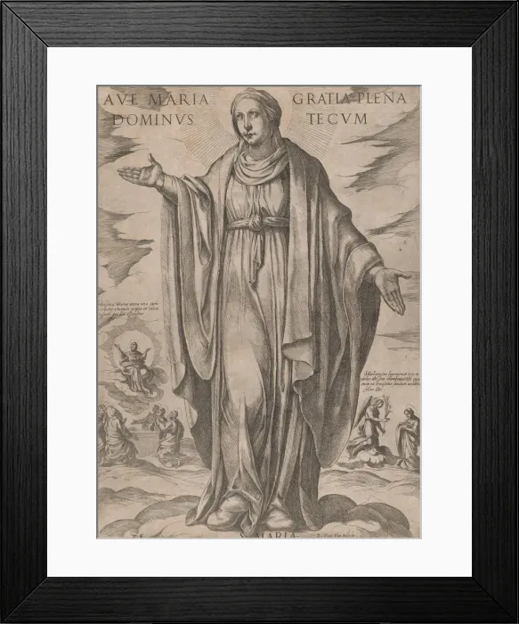 Framed Print : The Virgin from Christ, Mary and the Apostles, ca. 1590-ca. 1610