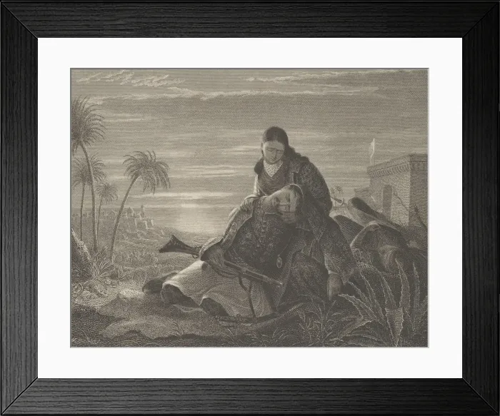 Framed Print : The Dying Greek, ca. 1830. Creator: Asher Brown Durand Framed Print : The Dying Greek, ca. 1830. Creator: Asher Brown Durand