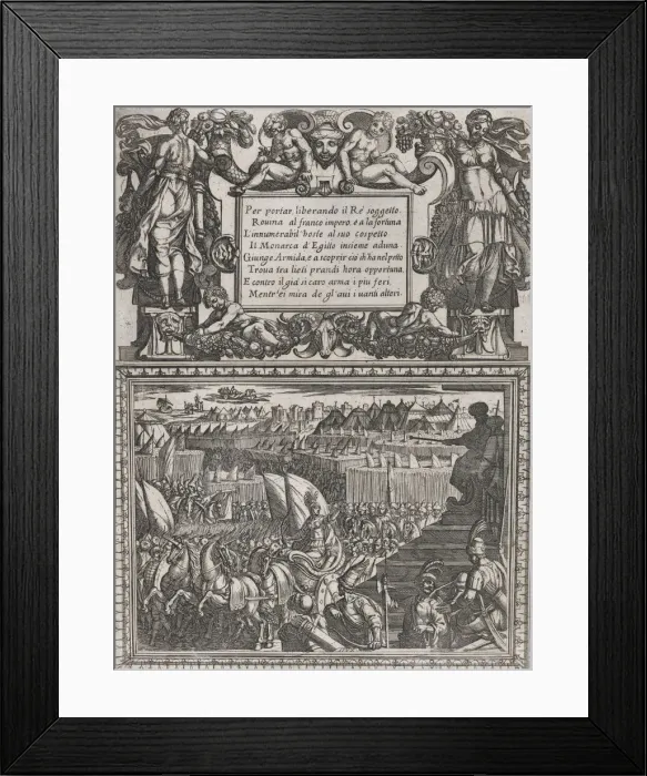 Framed Print : Plate 17: Illustration to Canto XVII, from Torquato Tassos Gerusalemme liberata... ca Framed Print : Plate 17: Illustration to Canto XVII, from Torquato Tassos Gerusalemme liberata... ca