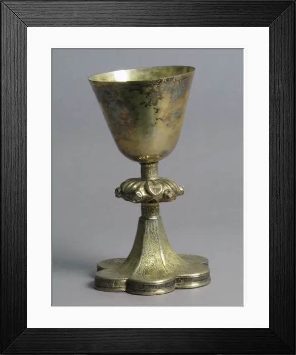 Framed Print : Chalice, German, 15th century. Creator: Unknown Framed Print : Chalice, German, 15th century. Creator: Unknown