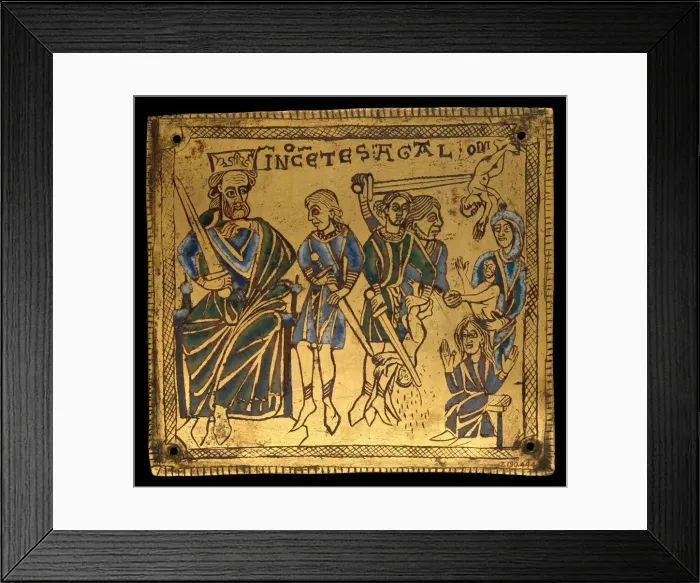 Framed Print : Plaque with the Massacre of the Innocents, German, ca. 1150. Creator: Unknown Framed Print : Plaque with the Massacre of the Innocents, German, ca. 1150. Creator: Unknown