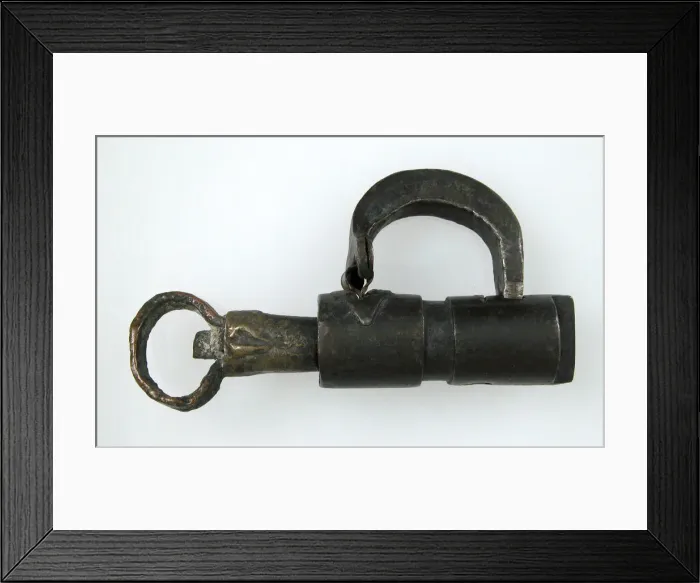 Framed Print : Padlock, German (?), 16th-18th century. Creator: Unknown Framed Print : Padlock, German (?), 16th-18th century. Creator: Unknown