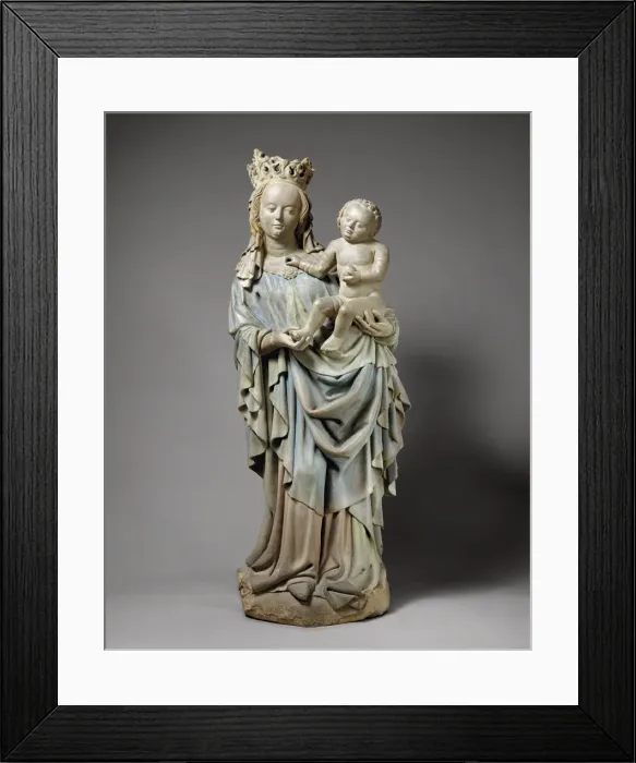 Framed Print : Virgin and Child, German, ca. 1425-30. Creator: Unknown Framed Print : Virgin and Child, German, ca. 1425-30. Creator: Unknown