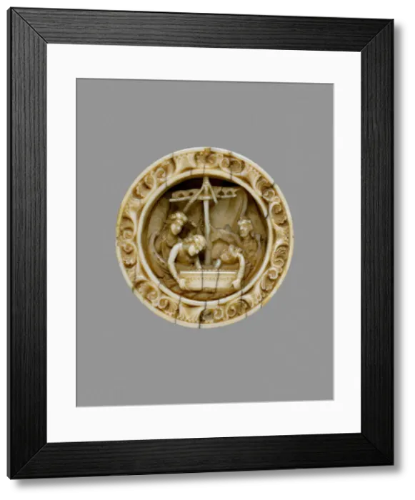 Framed Print : Game Piece with a Scene from the Life of Apollonius of Tyre, German, ca. 1170 Framed Print : Game Piece with a Scene from the Life of Apollonius of Tyre, German, ca. 1170