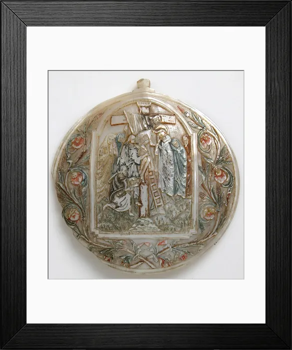 Framed Print : Devotional Plaque, German, late 15th century. Creator: Unknown Framed Print : Devotional Plaque, German, late 15th century. Creator: Unknown