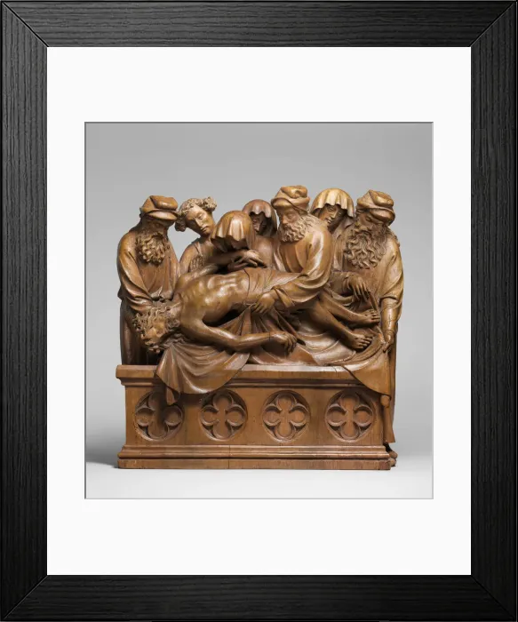 Framed Print : The Entombment of Christ, German, ca. 1420-40. Creator: Unknown Framed Print : The Entombment of Christ, German, ca. 1420-40. Creator: Unknown