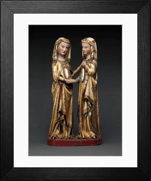 Framed Print : The Visitation, German, ca. 1310-20. Creator: Unknown Framed Print : The Visitation, German, ca. 1310-20. Creator: Unknown