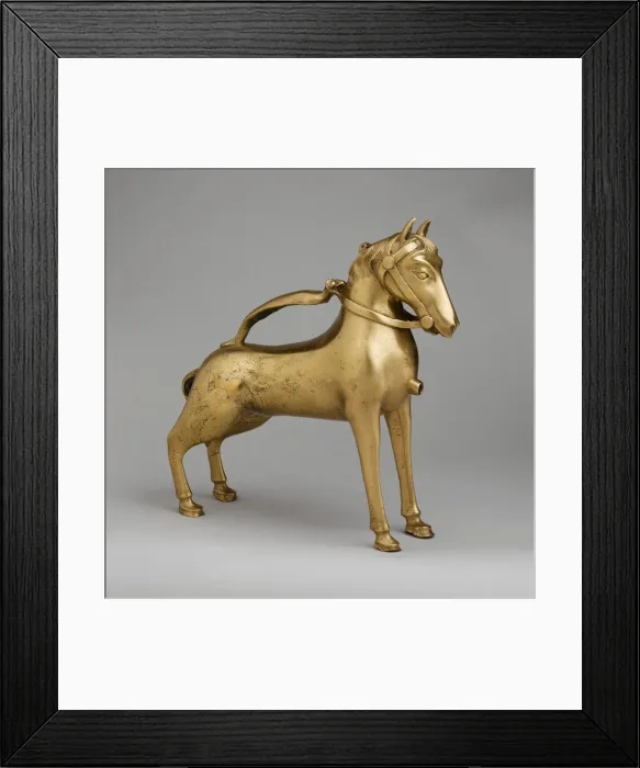 Framed Print : Aquamanile in the Form of a Horse, German, first half 15th century. Creator: Unknown Framed Print : Aquamanile in the Form of a Horse, German, first half 15th century. Creator: Unknown