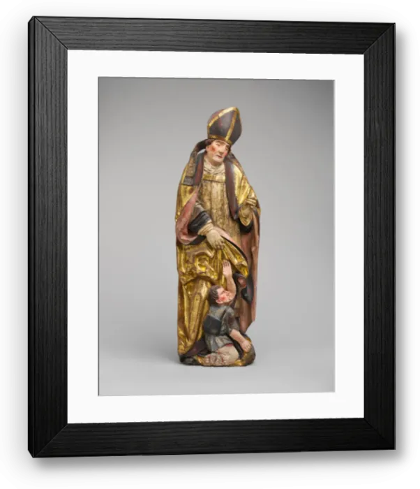 Framed Print : Saint Martin of Tours, German, late 15th-early 16th century. Creator: Unknown Framed Print : Saint Martin of Tours, German, late 15th-early 16th century. Creator: Unknown