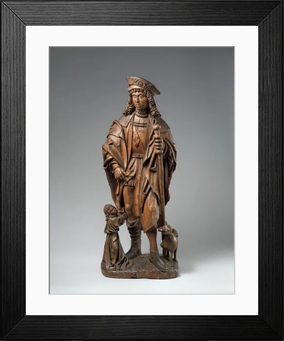 Framed Print : Saint Roch, German, early 16th century. Creator: Unknown Framed Print : Saint Roch, German, early 16th century. Creator: Unknown