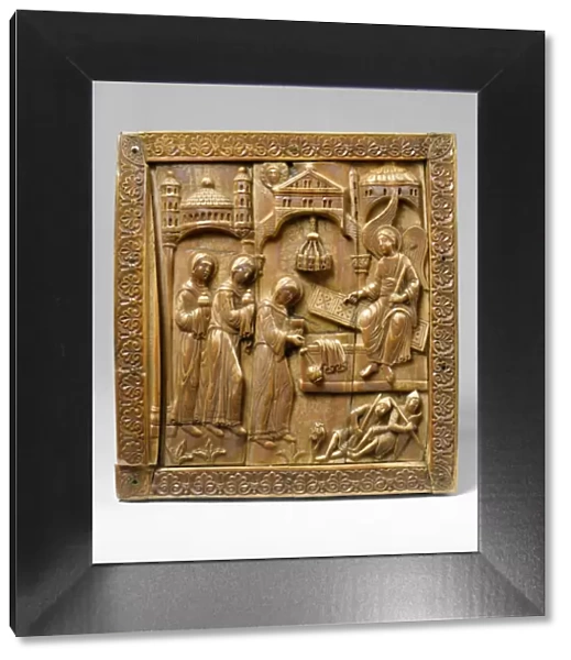Plaque with the Holy Women at the Sepulchre, German, ca. 1140-60. Creator: Unknown