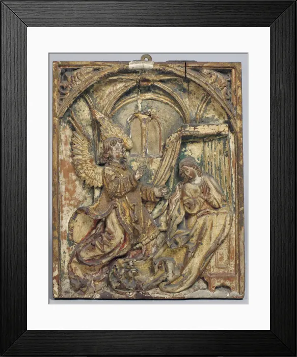 Framed Print : The Annunciation, German, 16th century. Creator: Unknown Framed Print : The Annunciation, German, 16th century. Creator: Unknown